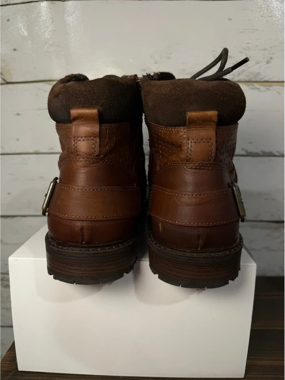 ALDO Balish Ankle Boot Cognac Flannel Lined Men's Size 10.5